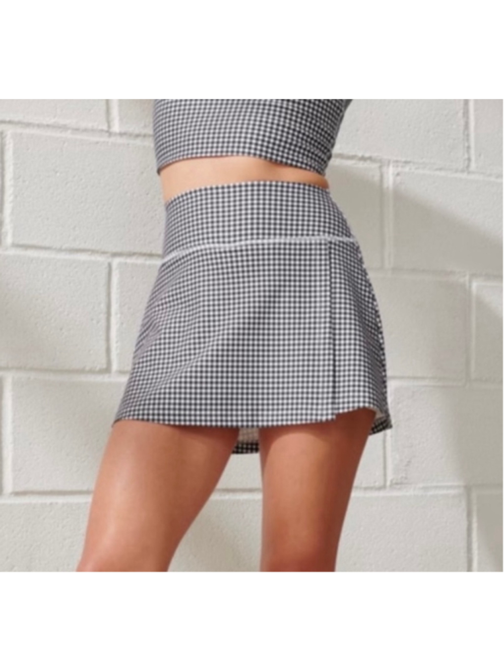 Abercrombie & Fitch YPB SculptLUX Gingham Athletic Skort sz M - Picture 3 of 8